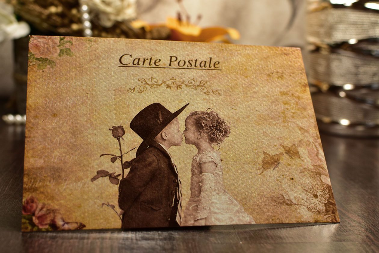 Προσκλητήριο Γάμου Postcard